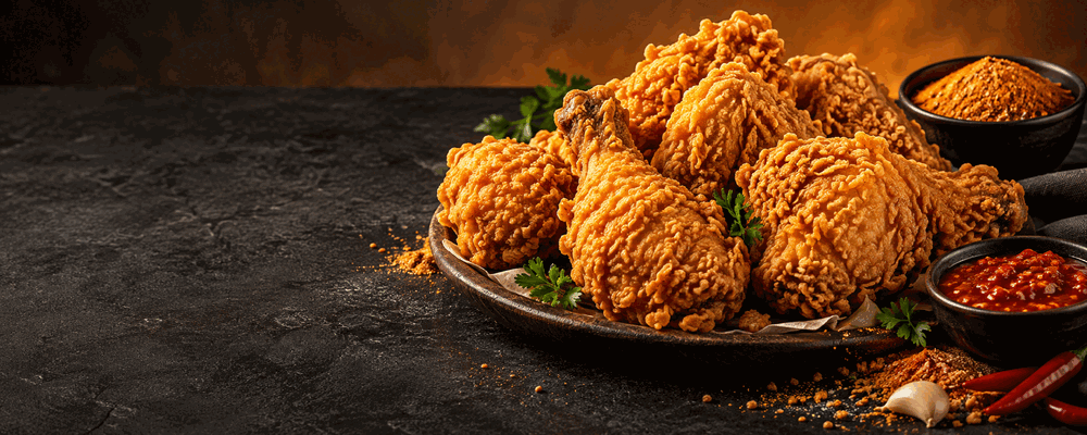 Ayam goreng renyah dengan bumbu